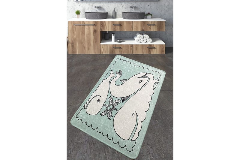 Niku Badrumsmatta 70x120 cm Rektangulär, Flerfärgad