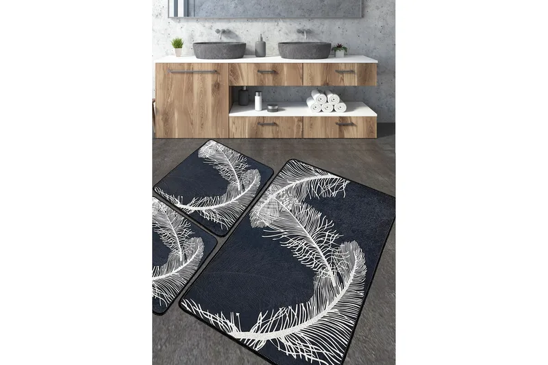 Nilesh Badrumsmatta 60x100 cm Rektangulär, Flerfärgad