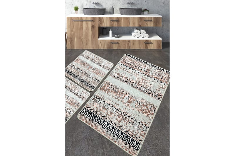 Nilofer Badrumsmatta 60x100 cm Rektangulär - Flerfärgad - Textil & mattor - Mattor - Badrumsmatta