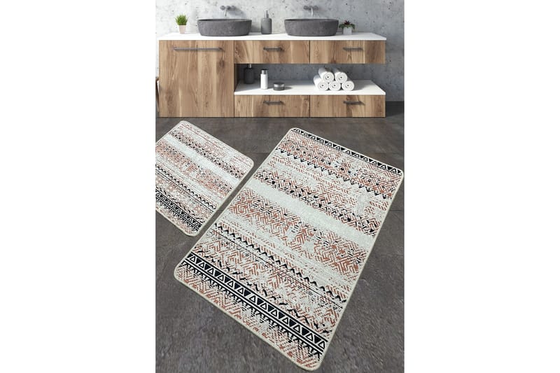 Nilofer Badrumsmatta 60x100 cm Rektangulär - Flerfärgad - Textil & mattor - Mattor - Badrumsmatta