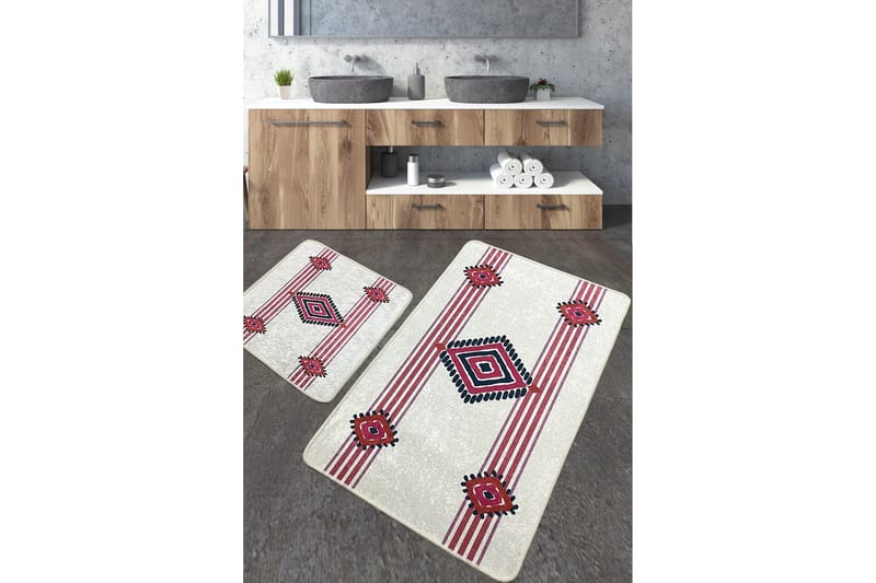 Nimahe Badrumsmatta 60x100 cm Rektangulär - Flerfärgad - Textil & mattor - Mattor - Badrumsmatta