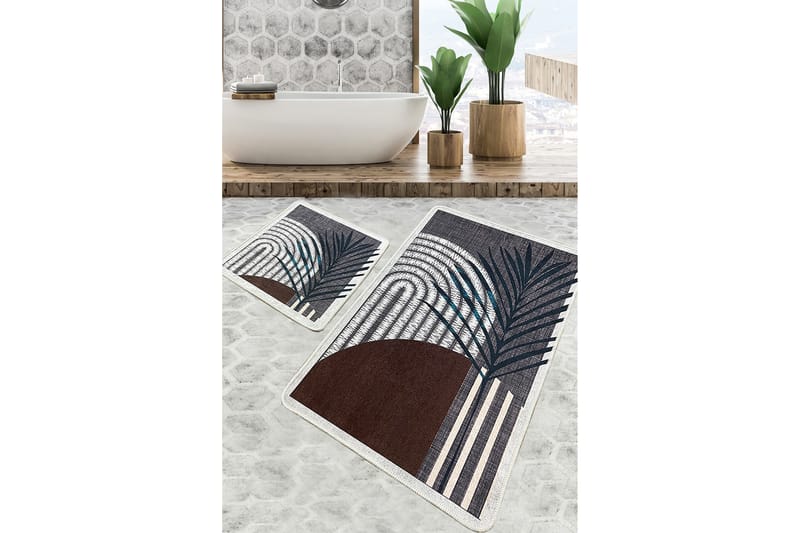 Nimesh Badrumsmatta 60x100 cm Rektangulär - Flerfärgad - Textil & mattor - Mattor - Badrumsmatta