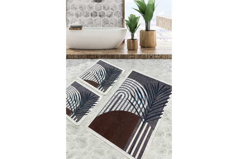 Nimesh Badrumsmatta 60x100 cm Rektangulär - Flerfärgad - Textil & mattor - Mattor - Badrumsmatta