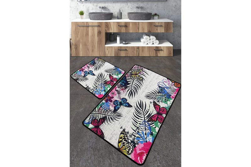 Nimmy Badrumsmatta 60x100 cm Rektangulär - Flerfärgad - Textil & mattor - Mattor - Badrumsmatta