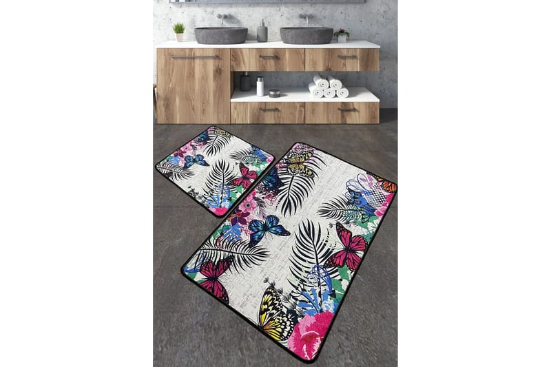 Nimmy Badrumsmatta 60x100 cm Rektangulär, Flerfärgad