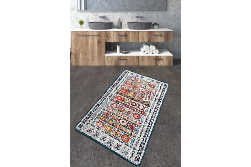 Nini Badrumsmatta 70x120 cm Rektangulär - Flerfärgad - Textil & mattor - Mattor - Badrumsmatta