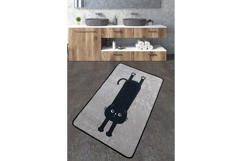 Nintai Badrumsmatta 70x120 cm Rektangulär - Grå - Textil & mattor - Mattor - Badrumsmatta