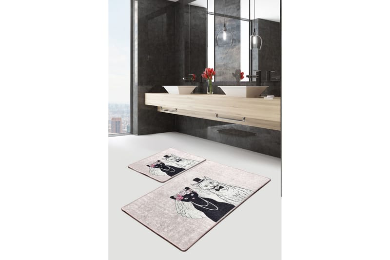 Niyanna Badrumsmatta 2-pack - Flerfärgad - Textil & mattor - Mattor - Badrumsmatta