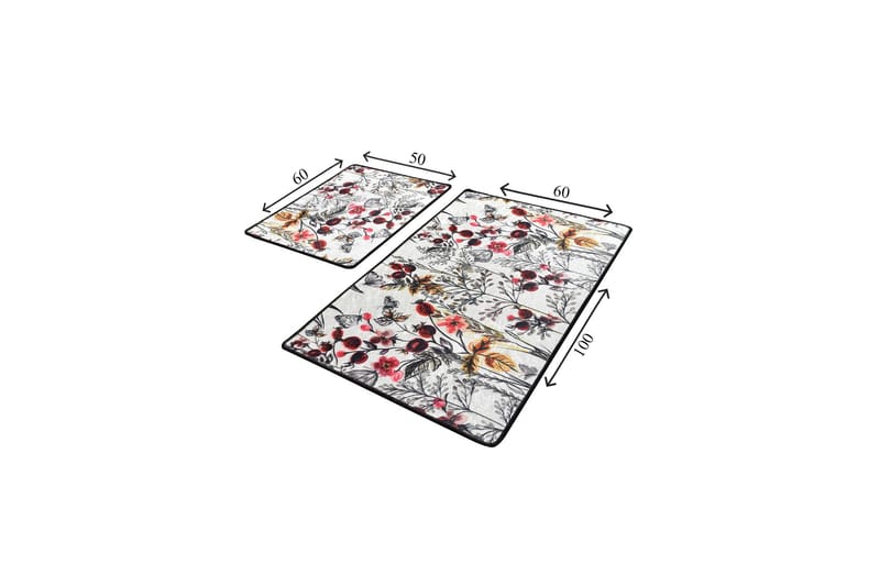 Niyanna Badrumsmatta 2-pack - Flerfärgad - Textil & mattor - Mattor - Badrumsmatta