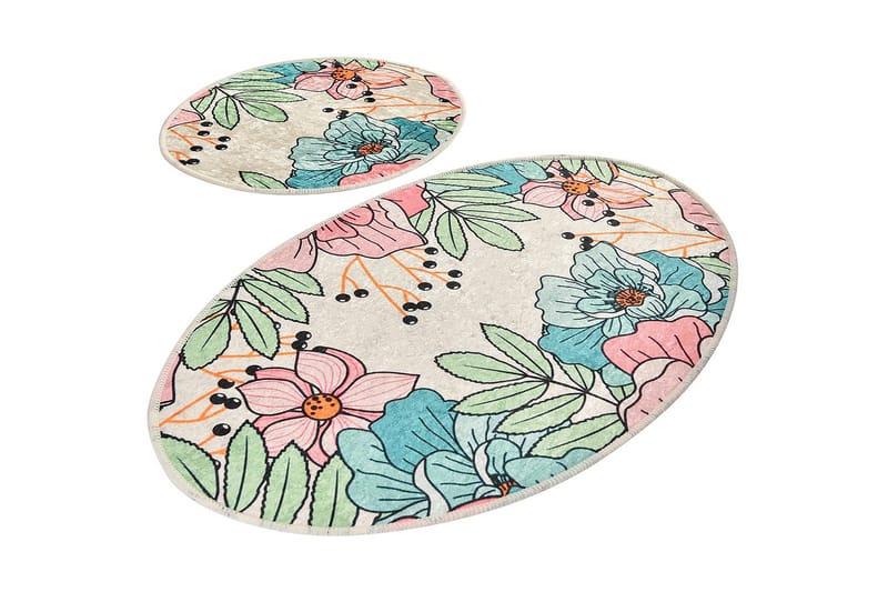 Niyanna Badrumsmatta 2-pack - Flerfärgad - Textil & mattor - Mattor - Badrumsmatta