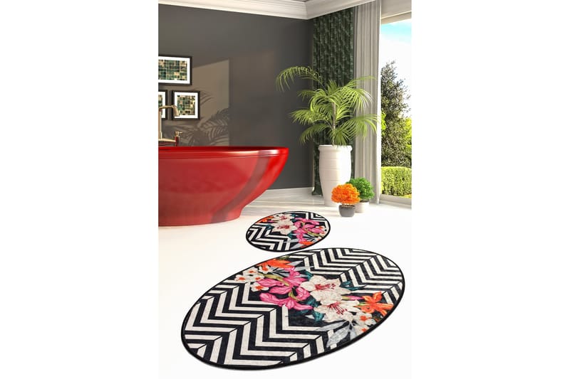 Niyanna Badrumsmatta 2-pack - Flerfärgad - Textil & mattor - Mattor - Badrumsmatta