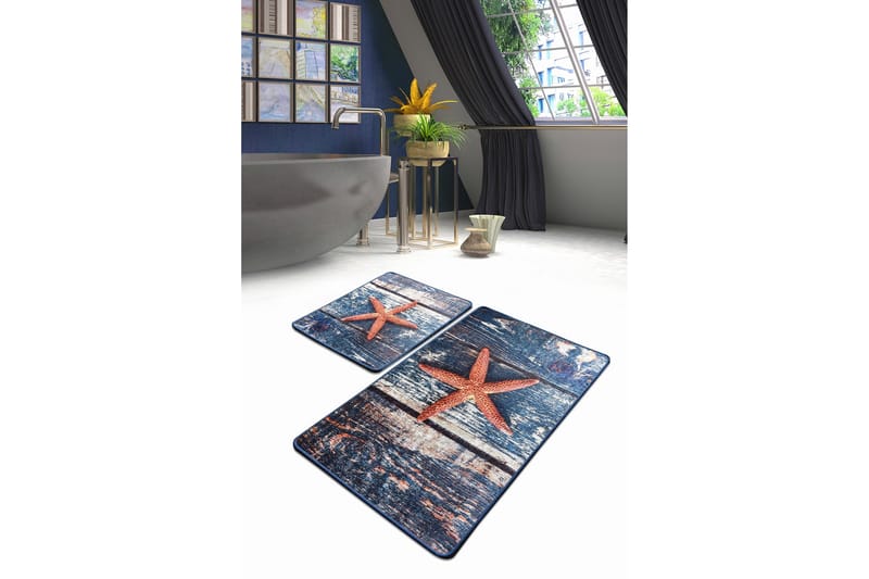 Niyanna Badrumsmatta 2-pack - Flerfärgad - Textil & mattor - Mattor - Badrumsmatta