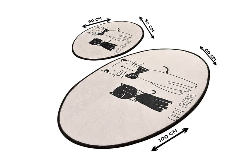 Niyanna Badrumsmatta 2-pack - Flerfärgad - Textil & mattor - Mattor - Badrumsmatta