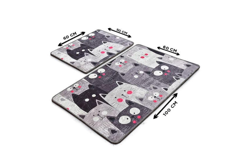 Niyanna Badrumsmatta 2-pack - Flerfärgad - Textil & mattor - Mattor - Badrumsmatta