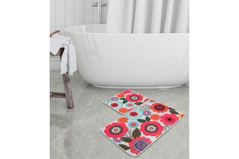 Niyanna Badrumsmatta 2-pack - Flerfärgad - Textil & mattor - Mattor - Badrumsmatta