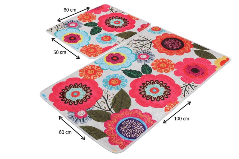 Niyanna Badrumsmatta 2-pack - Flerfärgad - Textil & mattor - Mattor - Badrumsmatta