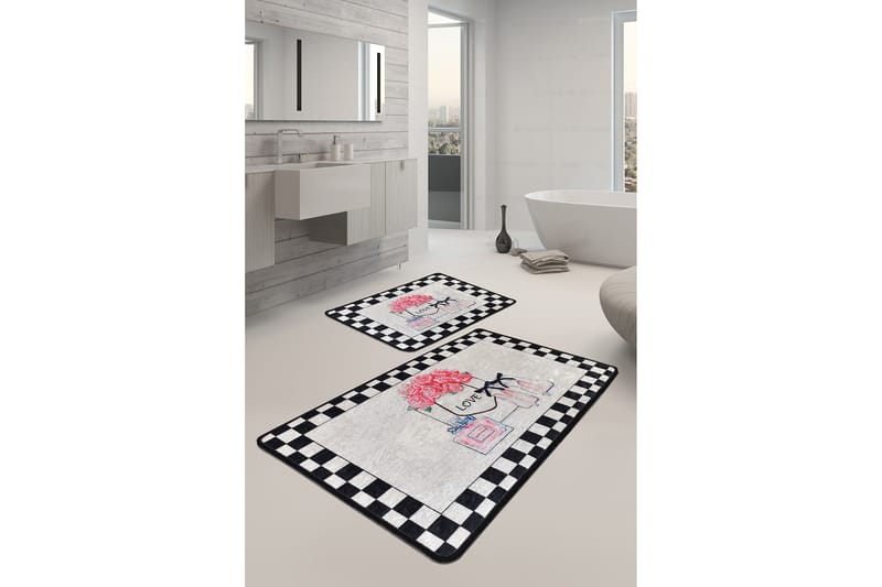 Niyanna Badrumsmatta 2-pack - Flerfärgad - Textil & mattor - Mattor - Badrumsmatta