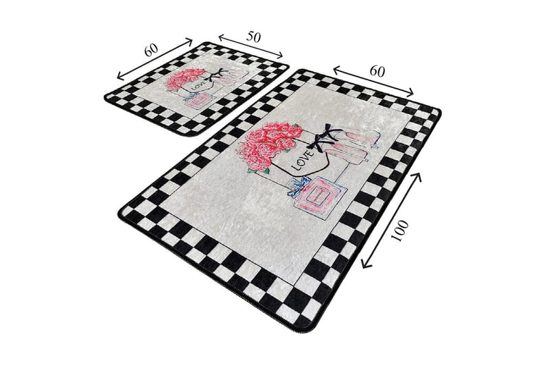 Niyanna Badrumsmatta 2-pack - Flerfärgad - Textil & mattor - Mattor - Badrumsmatta