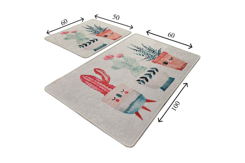 Niyanna Badrumsmatta 2-pack - Flerfärgad - Textil & mattor - Mattor - Badrumsmatta