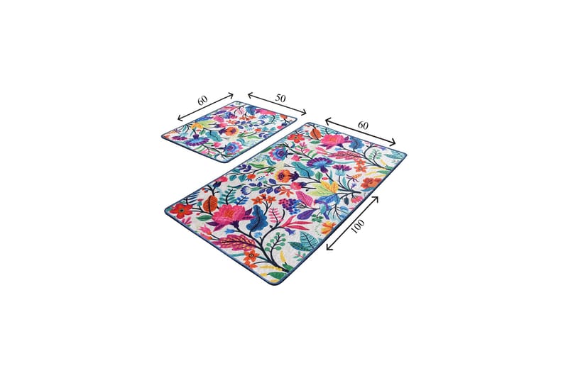 Niyanna Badrumsmatta 2-pack - Flerfärgad - Textil & mattor - Mattor - Badrumsmatta