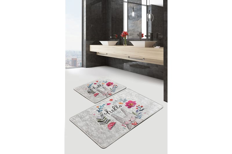 Niyanna Badrumsmatta 2-pack - Flerfärgad - Textil & mattor - Mattor - Badrumsmatta
