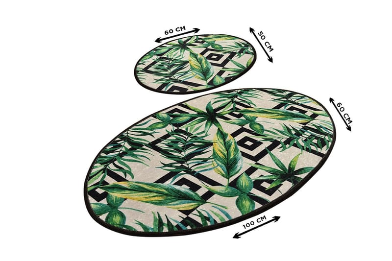 Niyanna Badrumsmatta 2-pack - Flerfärgad - Textil & mattor - Mattor - Badrumsmatta