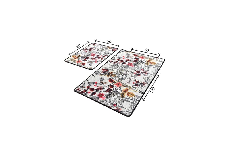 Niyanna Badrumsmatta 2-pack - Flerfärgad - Textil & mattor - Mattor - Badrumsmatta