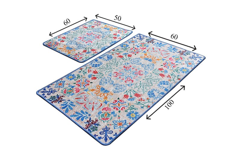 Niyanna Badrumsmatta 2-pack - Flerfärgad - Textil & mattor - Mattor - Badrumsmatta