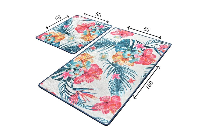 Niyanna Badrumsmatta 2-pack - Flerfärgad - Textil & mattor - Mattor - Badrumsmatta