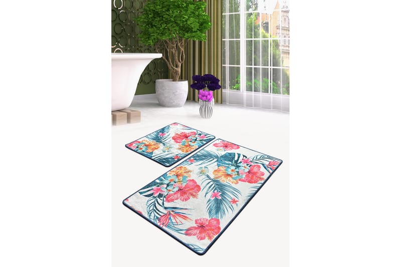 Niyanna Badrumsmatta 2-pack - Flerfärgad - Textil & mattor - Mattor - Badrumsmatta