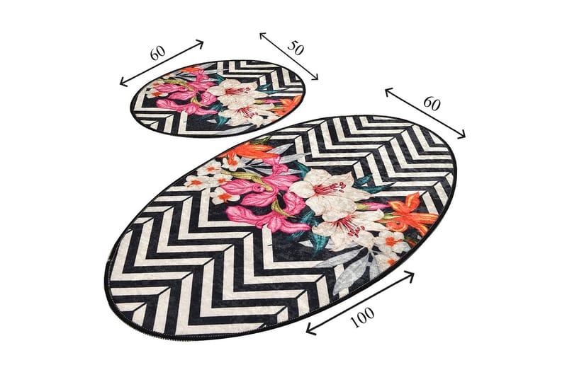 Niyanna Badrumsmatta 2-pack - Flerfärgad - Textil & mattor - Mattor - Badrumsmatta