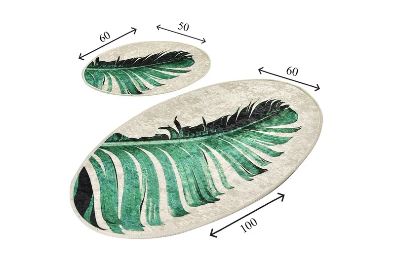 Niyanna Badrumsmatta 2-pack - Flerfärgad - Textil & mattor - Mattor - Badrumsmatta