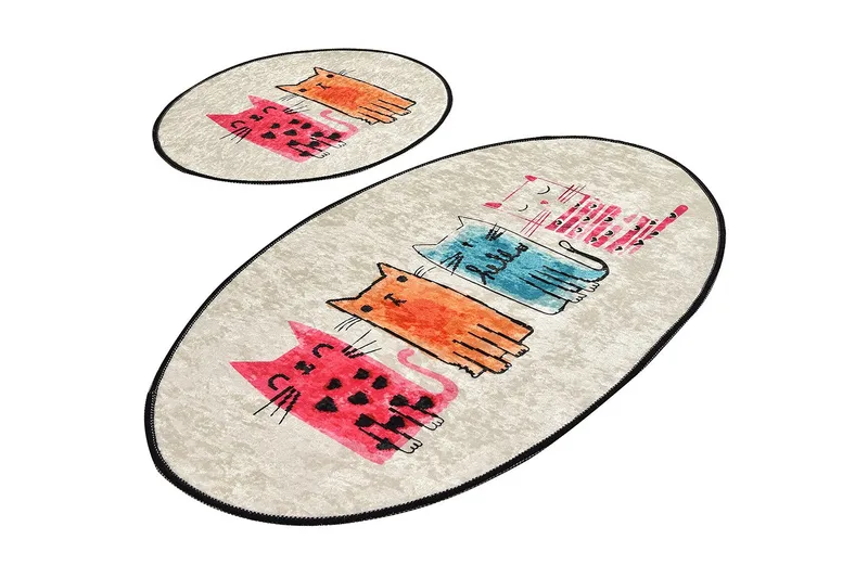 Niyanna Badrumsmatta 2-pack, Flerfärgad