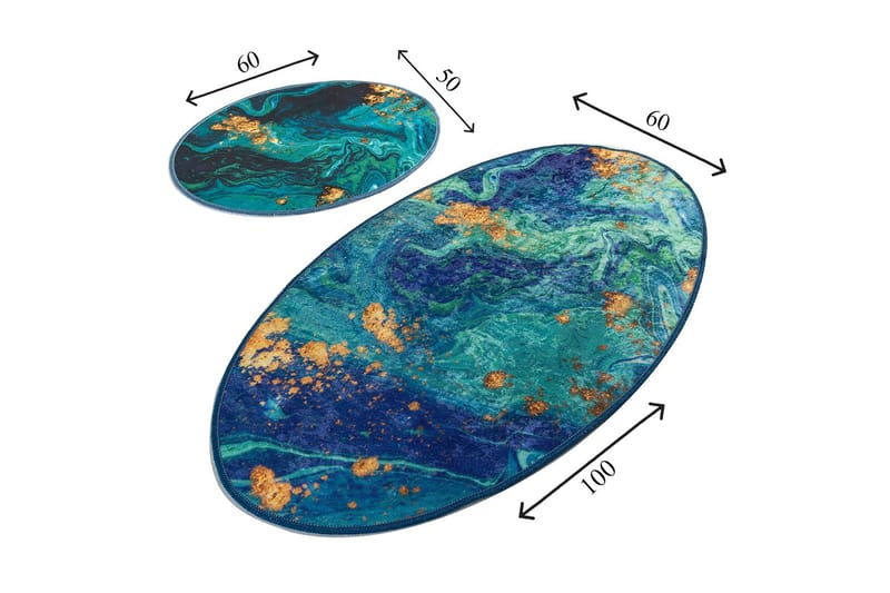 Niyanna Badrumsmatta 2-pack - Flerfärgad - Textil & mattor - Mattor - Badrumsmatta