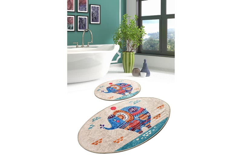 Niyanna Badrumsmatta 2-pack - Flerfärgad - Textil & mattor - Mattor - Badrumsmatta