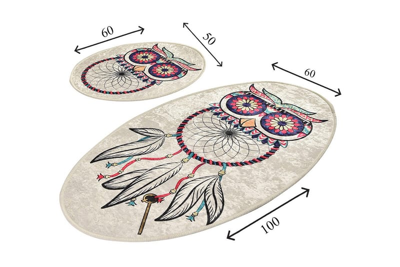 Niyanna Badrumsmatta 2-pack - Flerfärgad - Textil & mattor - Mattor - Badrumsmatta