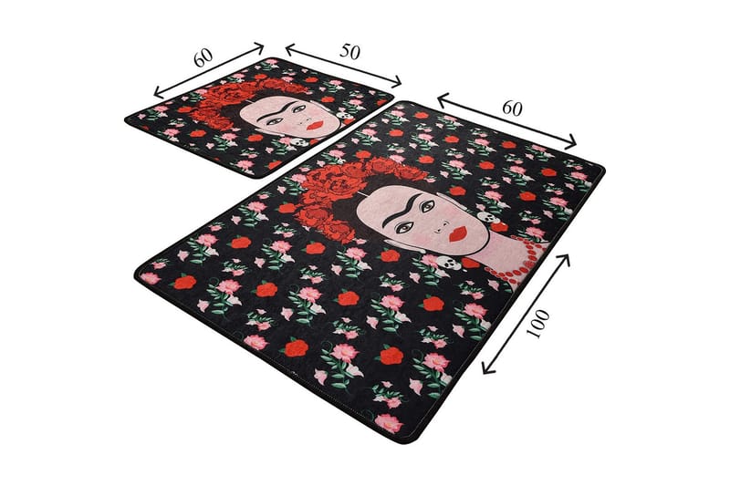 Niyanna Badrumsmatta 2-pack - Flerfärgad - Textil & mattor - Mattor - Badrumsmatta