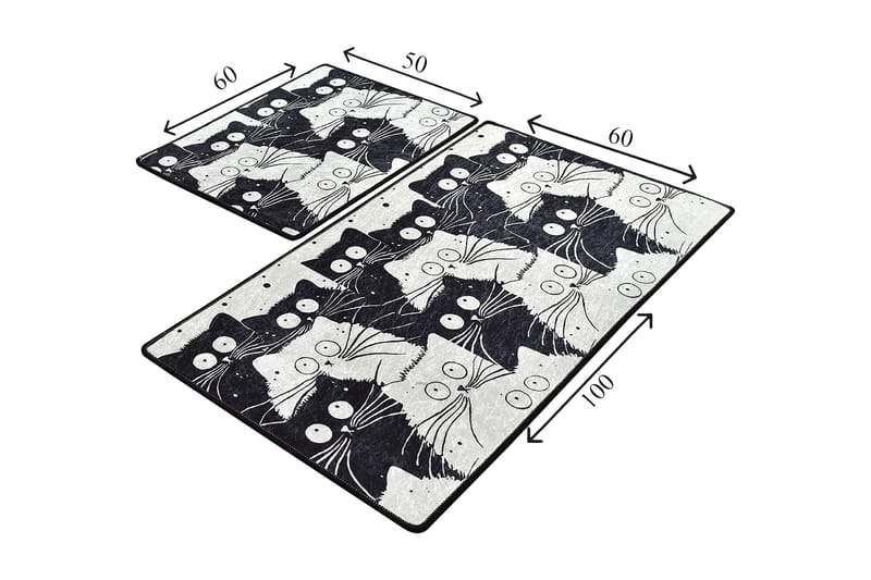 Niyanna Badrumsmatta 2-pack - Flerfärgad - Textil & mattor - Mattor - Badrumsmatta