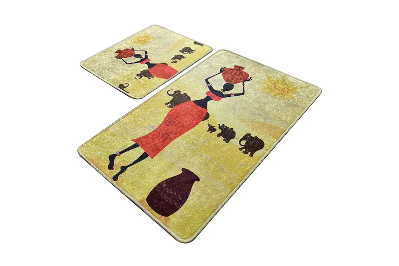 Niyanna Badrumsmatta 2-pack, Flerfärgad