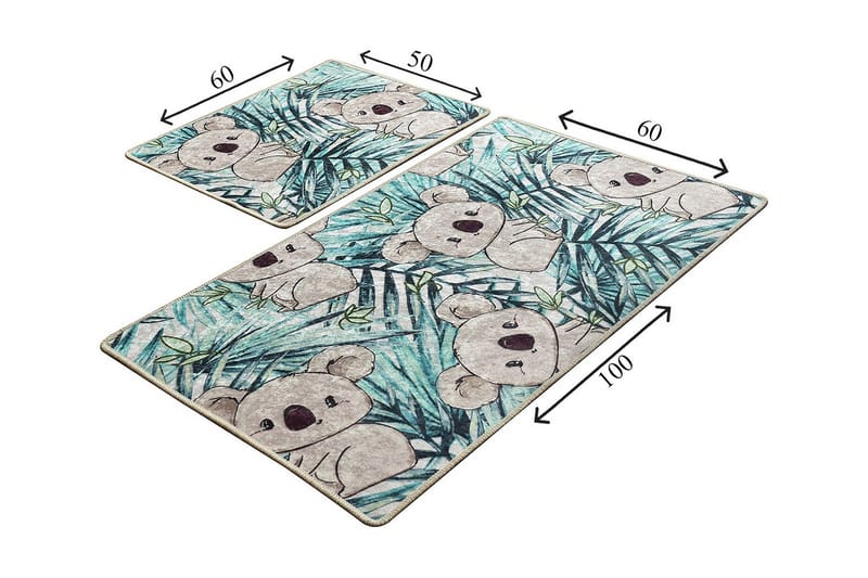 Niyanna Badrumsmatta 2-pack - Flerfärgad - Textil & mattor - Mattor - Badrumsmatta