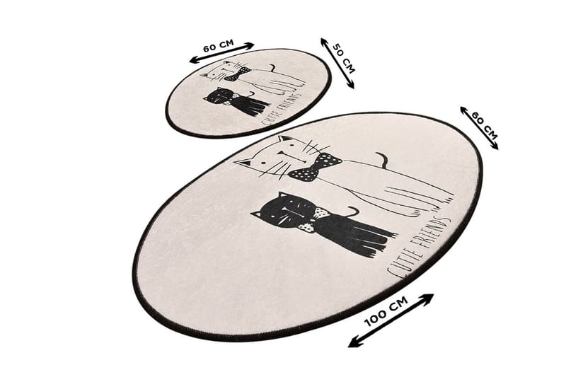 Niyanna Badrumsmatta 2-pack - Flerfärgad - Textil & mattor - Mattor - Badrumsmatta