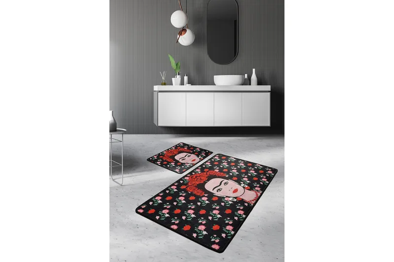 Niyanna Badrumsmatta 2-pack - Flerfärgad - Textil & mattor - Mattor - Badrumsmatta