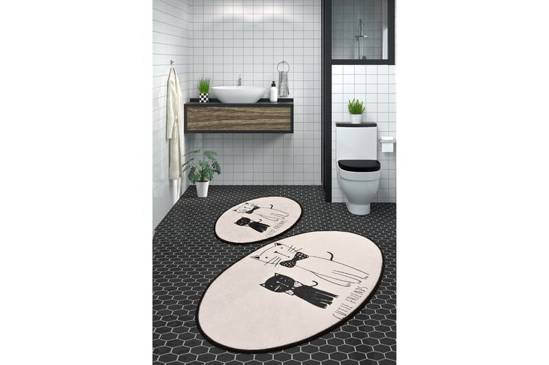 Niyanna Badrumsmatta 2-pack - Flerfärgad - Textil & mattor - Mattor - Badrumsmatta