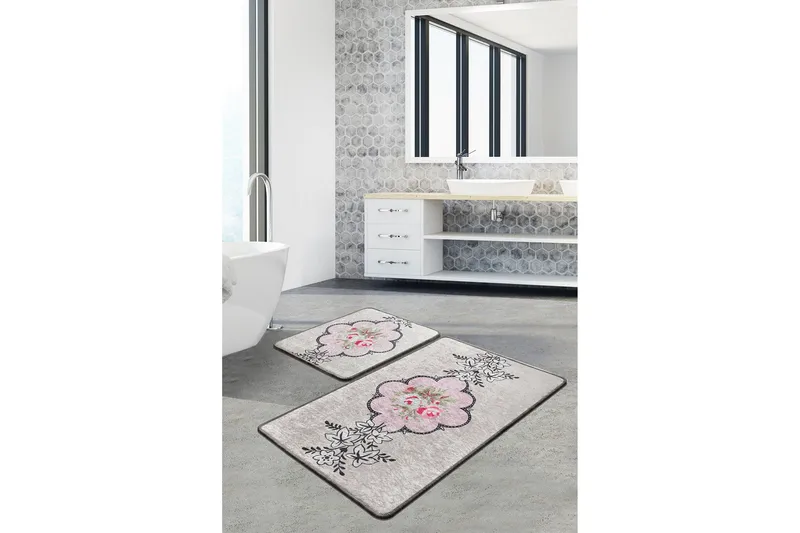 Niyanna Badrumsmatta 2-pack - Flerfärgad - Textil & mattor - Mattor - Badrumsmatta