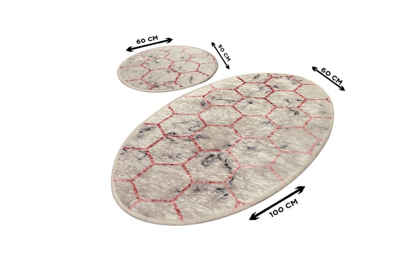 Niyanna Badrumsmatta 2-pack - Flerfärgad - Textil & mattor - Mattor - Badrumsmatta