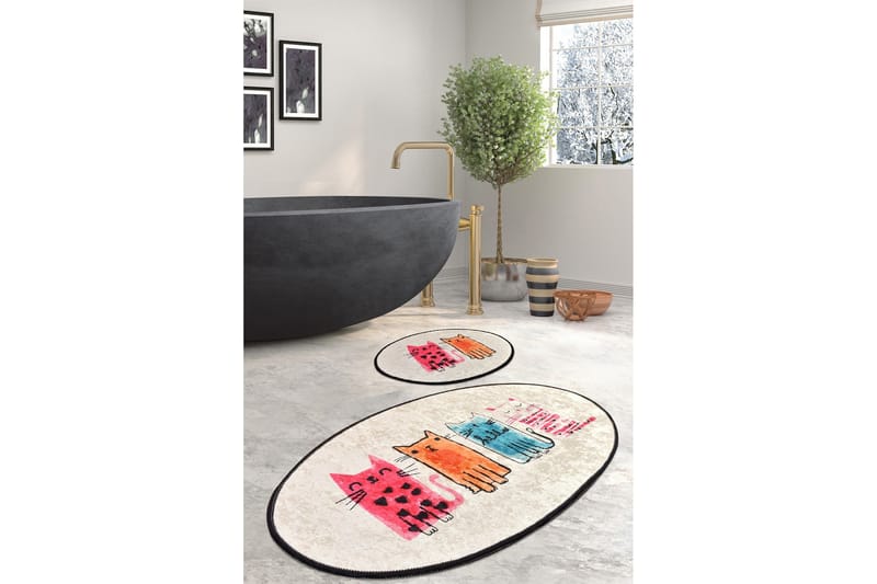 Niyanna Badrumsmatta 2-pack - Flerfärgad - Textil & mattor - Mattor - Badrumsmatta