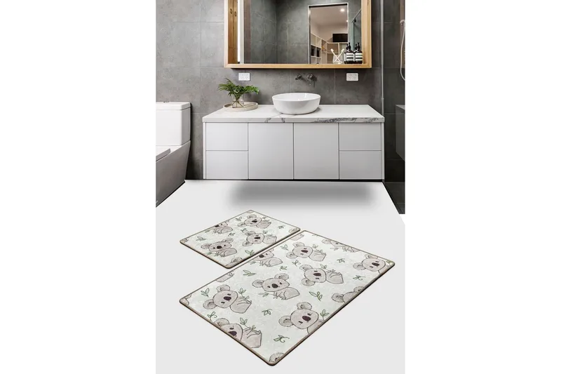 Niyanna Badrumsmatta 2-pack - Flerfärgad - Textil & mattor - Mattor - Badrumsmatta