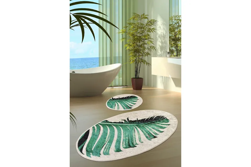 Niyanna Badrumsmatta 2-pack - Flerfärgad - Textil & mattor - Mattor - Badrumsmatta