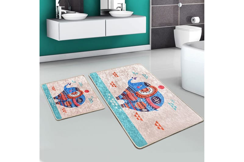 Niyanna Badrumsmatta 2-pack, Flerfärgad