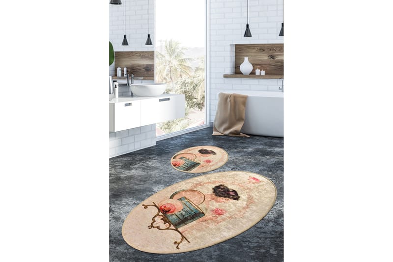 Niyanna Badrumsmatta 2-pack - Flerfärgad - Textil & mattor - Mattor - Badrumsmatta